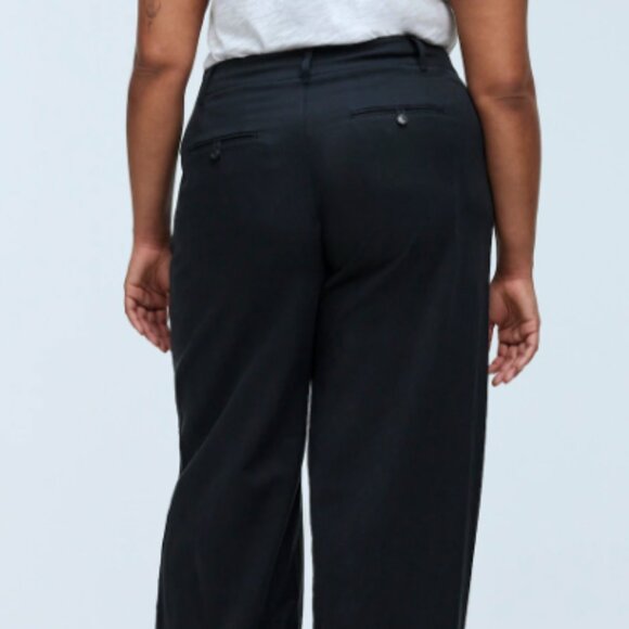 Madewell Harlow Wide‑Leg Pant | 26W | True Black - Picture 4 of 6